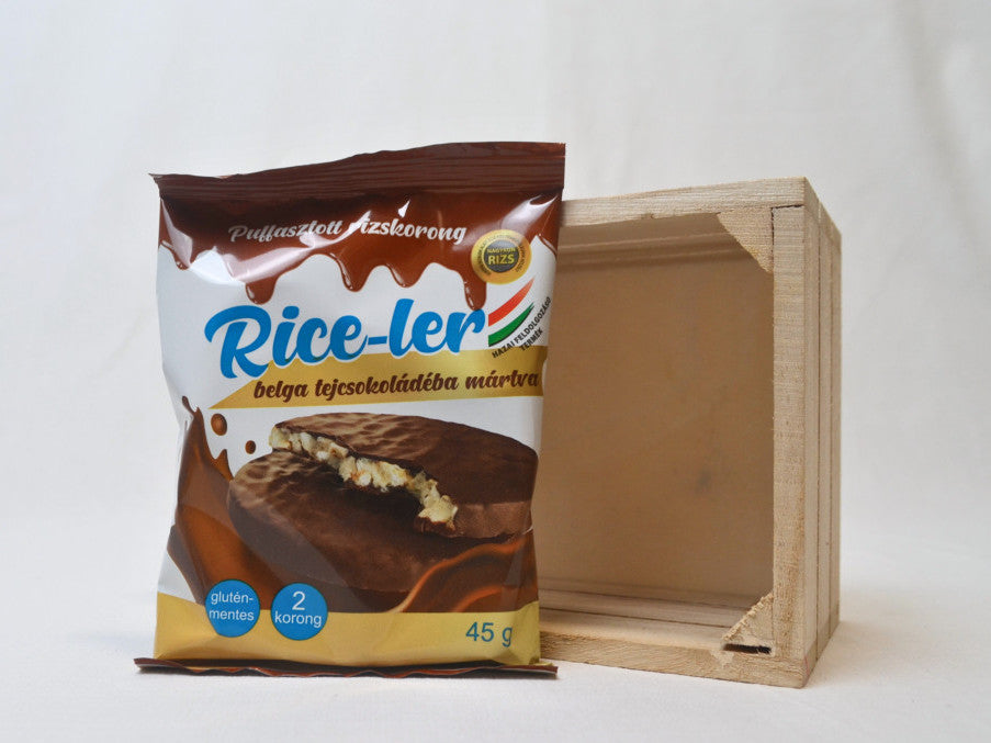Nagykun Rice-ler mártott rizskorong- tejcsokis -45g