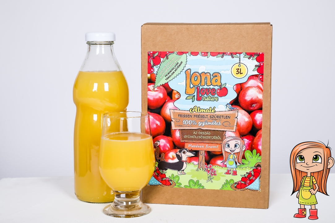 Lona - ALMA (100%) gyümölcslé -3 liter -dobozban