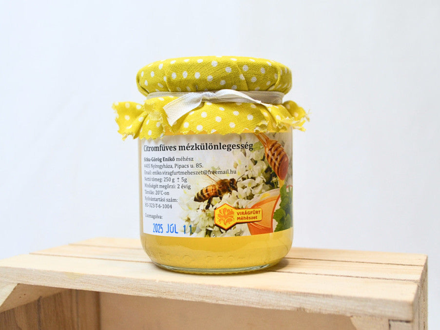Virágfürt Méhészet -Citromfű ízesítésű akácméz -250g