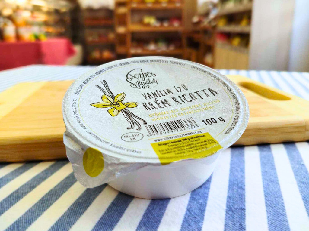 Cserpes Vaníliás Ricotta -100 g
