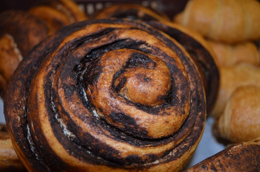 Leveles kakaós csiga teljes kiőrlésű liszttel