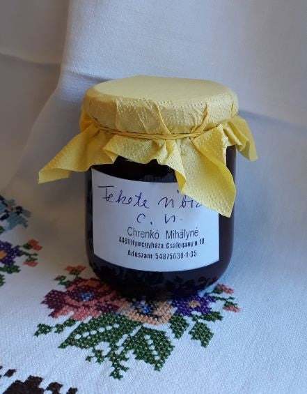 Fekete ribizli lekvár -cukor nélkül -220ml