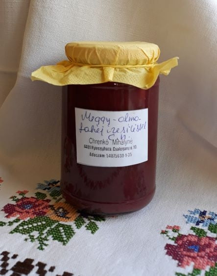 Meggy-alma lekvár fahéjjal -cukor nélkül -370ml