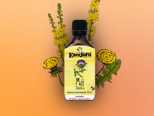 EzerjóFű Máj tinktúra -alkoholos (50ml)