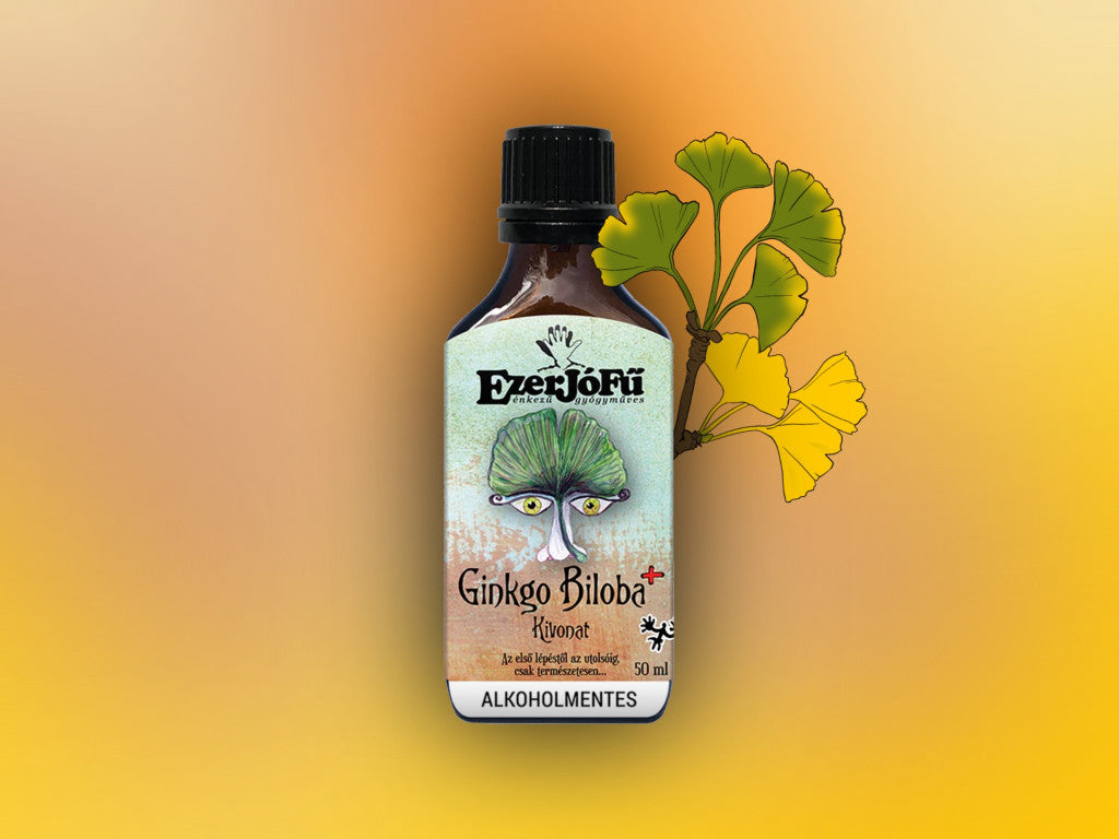 EzerJóFű -Gingko Biloba+ alkoholment kivonat(50ml)