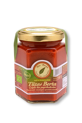 Bio Berta -Paprikakrém -Csípős -Tüzes Berta -190g