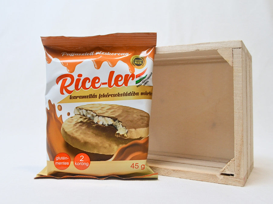 Nagykun Rice-ler mártott rizskorong- karamell,f.csoki -45g