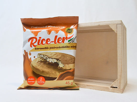 Nagykun Rice-ler mártott rizskorong- karamell,f.csoki -45g