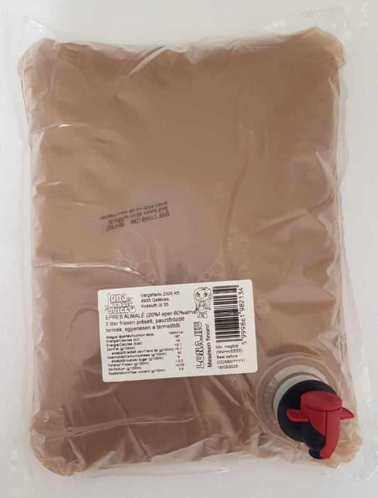 Lona - EPER - Alma (20-80%) gyümölcslé -3 l -zacskósan