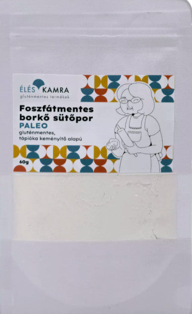 Élés Kamra -Foszfátmentes borkő sütőpor 60g